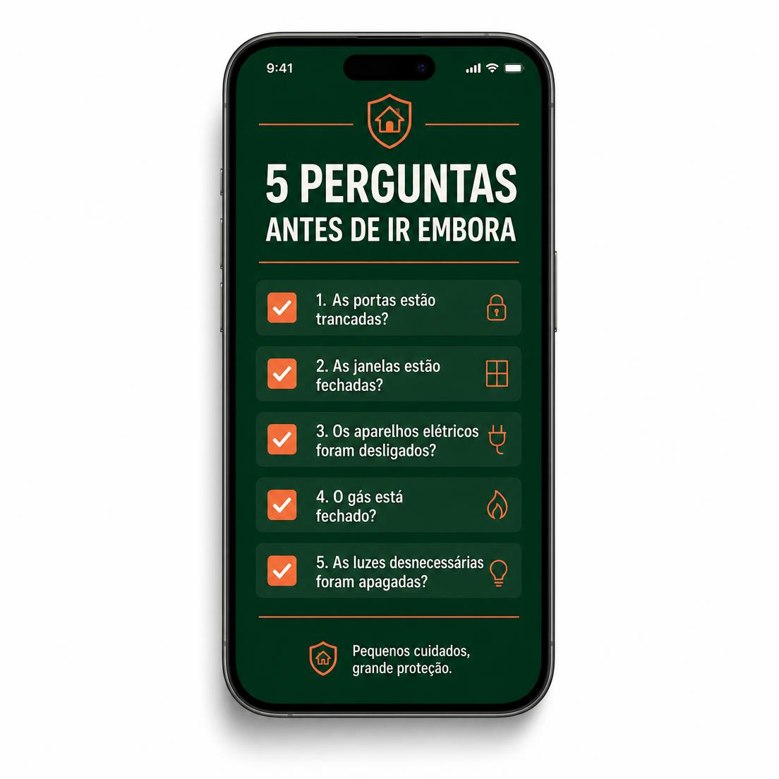 5 PERGUNTAS ANTES DE IR EMBORA